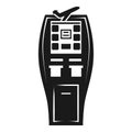 Payment street vending machine icon, simple style