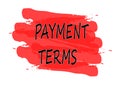 Payment terms banner