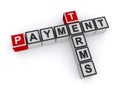 Payment terms word blocks