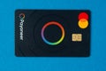 Payoneer credit card. Master Card. Global international payment system. Ukraine, Kyiv - February 4, 2024