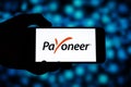 Payoneer editorial. Illustrative photo for news about Payoneer - an American financial services company that provides online money