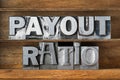 Payout ratio tray Royalty Free Stock Photo