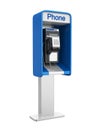 Payphone Booth Isolated Royalty Free Stock Photo