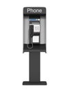Payphone Booth Isolated