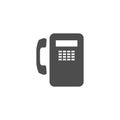 Payphone icon on white background