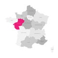 Pays de la Loire - map of region of France