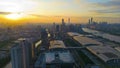 Pazhou Street at sunset, Guangzhou