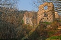 Pazin, Istria, Croatia: landscape with ruins of an ancient build