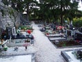 Pazin Town Cemetery My Peace or Moj mir - Pazin, Croatia / Pazinsko gradsko groblje Moj mir - Pazin, Hrvatska Royalty Free Stock Photo