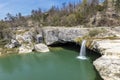 Pazincica river and waterfall Zarecki krov in springtime Royalty Free Stock Photo