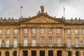 Pazo de Raxoi is a neoclassical palace located on the Praza do Obradoiro in front of the cathedral, Spain