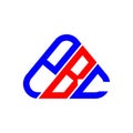 PBC letter logo creative design with vector graphic, PBC Royalty Free Stock Photo