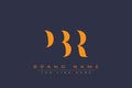 PBR abstract letter logo design Royalty Free Stock Photo