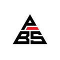 PBS triangle letter logo design with triangle shape. PBS triangle logo design monogram. PBS triangle vector logo template with red Royalty Free Stock Photo