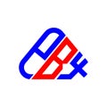 PBX letter logo creative design with vector graphic, PBX Royalty Free Stock Photo
