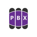 PBX letter logo design on white background. Creative modern PBX letter logo design. Vector design Royalty Free Stock Photo