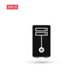 Pc case icon vector design isolated 8 Royalty Free Stock Photo