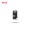 Pc case icon vector design isolated 9 Royalty Free Stock Photo