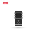 Pc case icon vector design isolated Royalty Free Stock Photo