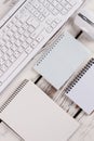 PC devices and notepads. Royalty Free Stock Photo