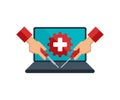 PC fixing computer healing service icon