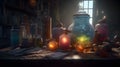 PC Gaming fantasy setting design a magical potion Hyper-r one generative AI