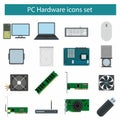 Pc Hardware icons set