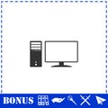 PC icon flat