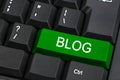 PC keyboard with blog key