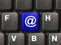 PC keyboard with e-mail key Royalty Free Stock Photo