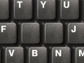 PC keyboard with two empty keys Royalty Free Stock Photo