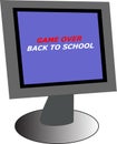 Pc monitor with back to school
