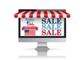 PC Monitor Red Awning Independence Day Sale