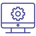 pc preferences Isolated Vector icon which can easily modify or edit Royalty Free Stock Photo