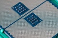 PC Processor  is small chip Royalty Free Stock Photo