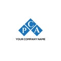 PCA letter logo design on BLACK background. PCA creative initials letter logo concept. PCA letter design Royalty Free Stock Photo