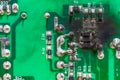 PCB circuit board electricity short circuit Royalty Free Stock Photo