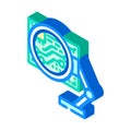 pcb inspection electronics isometric icon vector illustration