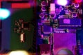 PCB and microchip and microprocessor backgrounds for quantum computing
