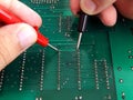 PCB Testing Royalty Free Stock Photo