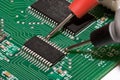 PCB Testing Royalty Free Stock Photo