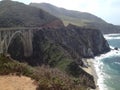 Pch bridge and shoreline Royalty Free Stock Photo