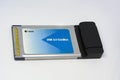 A PCIMCIA card used in the past to connect laptops to the internet Royalty Free Stock Photo