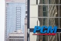 PCM logo in front of their main office for Canada. PCM is an American firm specialized in the sales of computer & technology firm