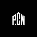 PCN letter logo design on BLACK background. PCN creative initials letter logo concept. PCN letter design.PCN letter logo design on