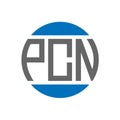 PCN letter logo design on white background. PCN creative initials circle logo concept. PCN letter design