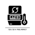 Pcr machine pixel perfect black glyph icon