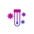 pcr, saliva test or nasal swab icon