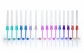 PCR Tubes on White Background Royalty Free Stock Photo