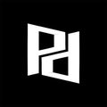 Pd, pnd initial geometric company logo